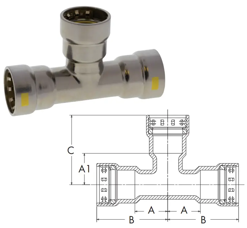 NIBCO Bench Press GYM Fitting - TEES 1