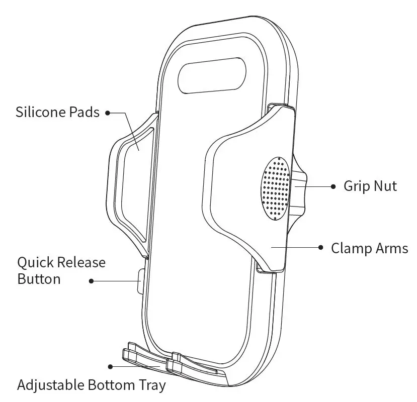 VANMASS-CTEZ11-Dashboard-Phone-Holder-Stand-fig-1