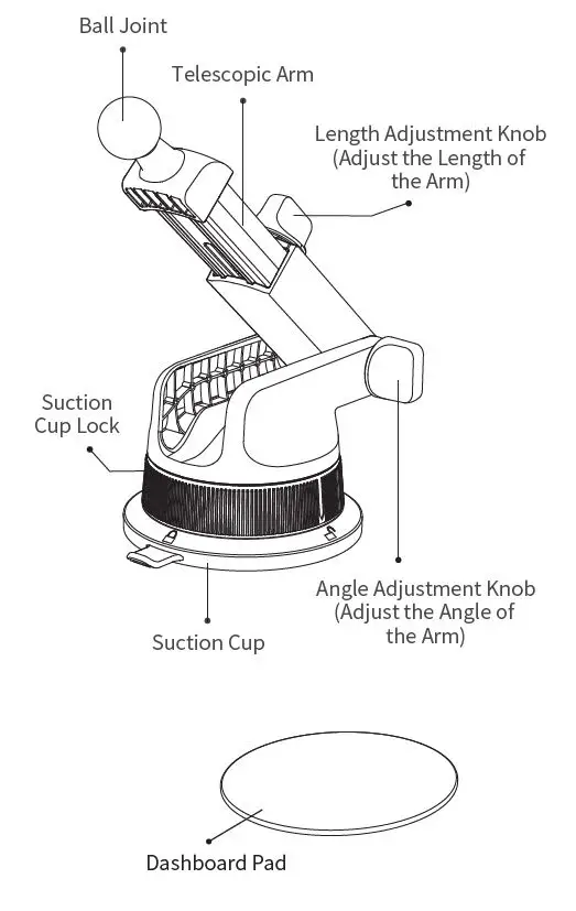 VANMASS-CTEZ11-Dashboard-Phone-Holder-Stand-fig-2