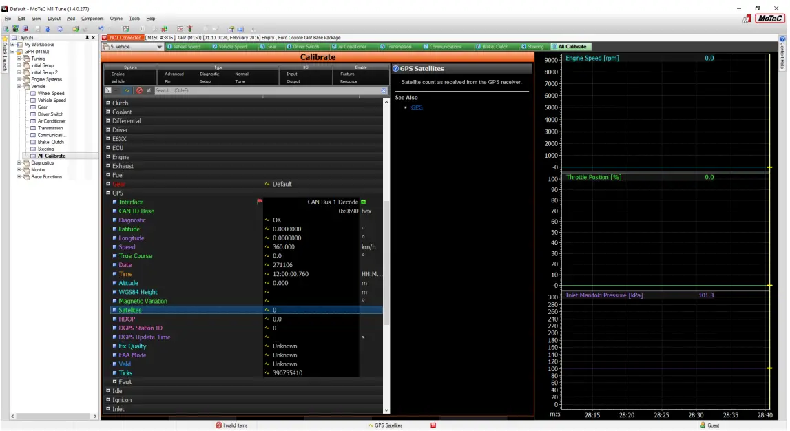Motec Calibration Setup