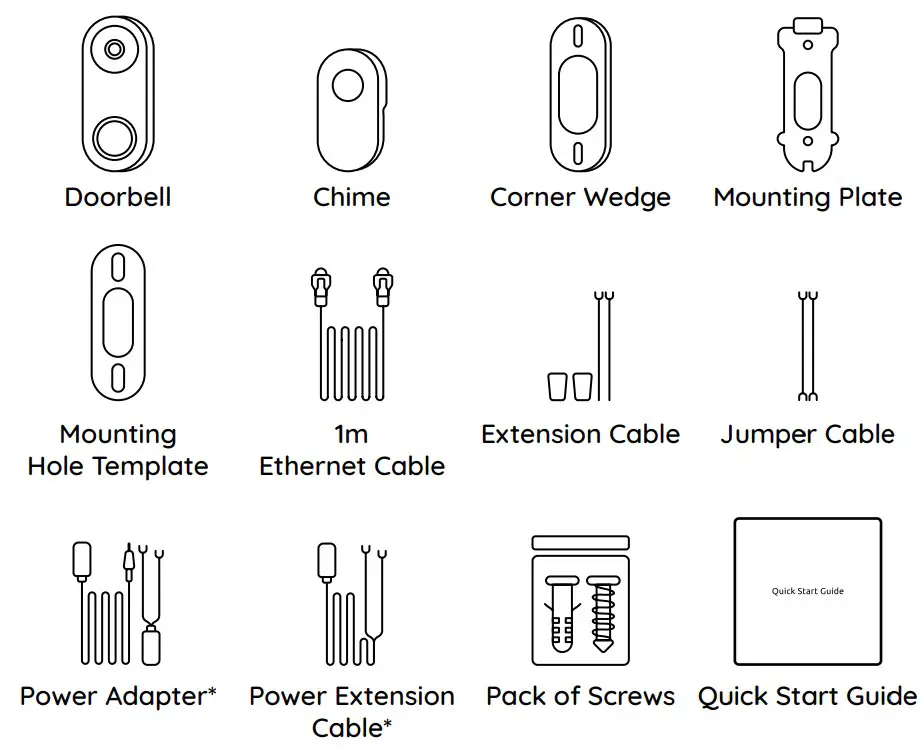 reolink QSG1 Video Doorbell WiFi or PoE
