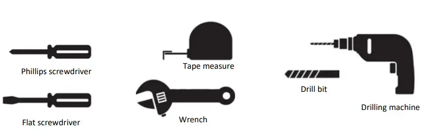 XIMAX 939BTU Fortuna Designer Radiator - Required tools