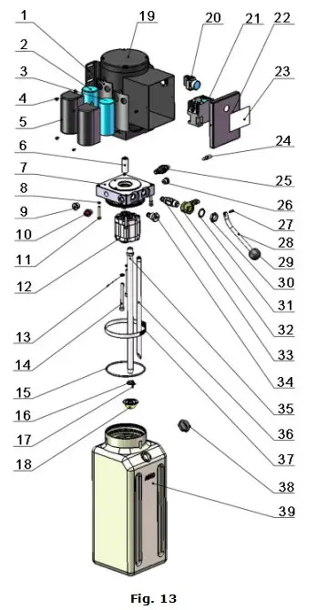 AMGO LR06 Portable Low Rise D Lift - Exploded View 4