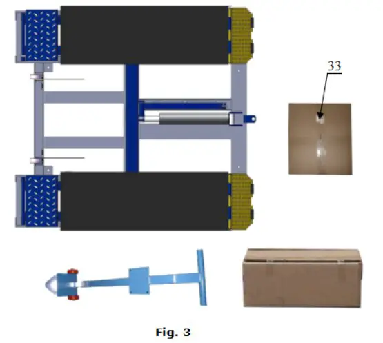 AMGO LR06 Portable Low Rise D Lift - Step of Installation 1