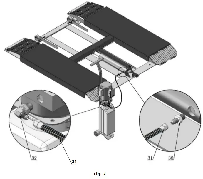 AMGO LR06 Portable Low Rise D Lift - Step of Installation 5