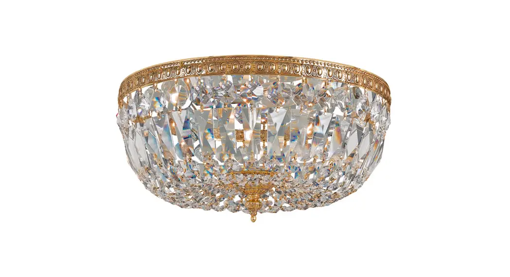 Crystorama 716-ob-cl-s Three Light Ceiling Mount Instruction Manual