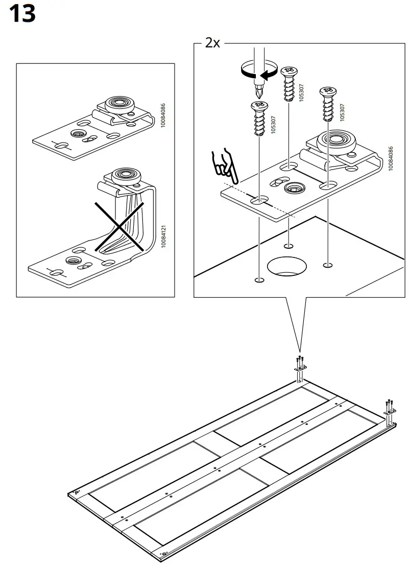 IKEA 200x201 Pair of Sliding Doors - fig 12