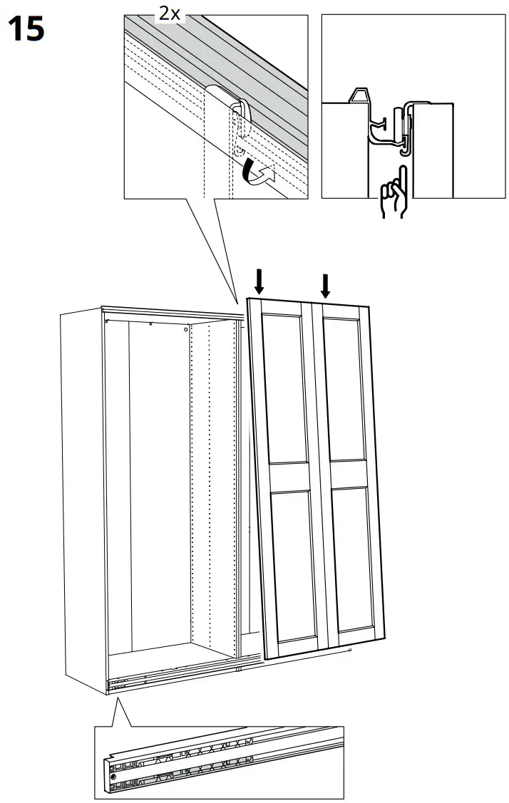 IKEA 200x201 Pair of Sliding Doors - fig 14