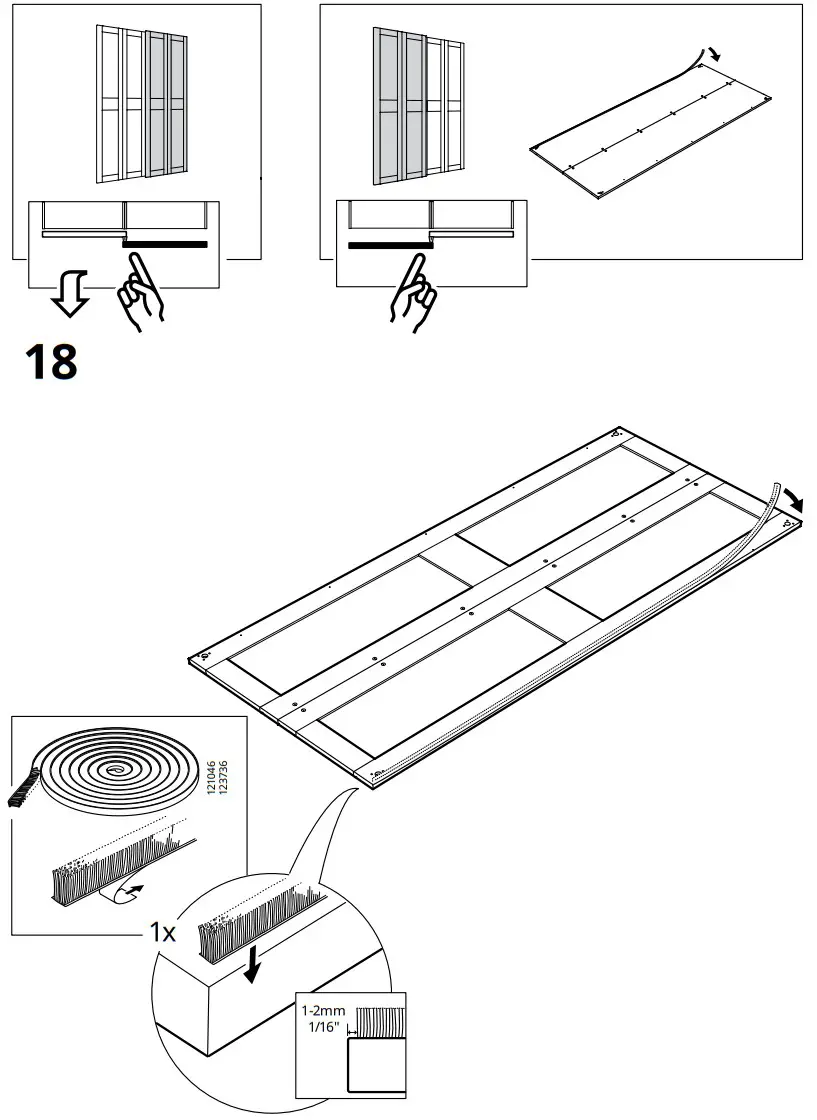 IKEA 200x201 Pair of Sliding Doors - fig 17.