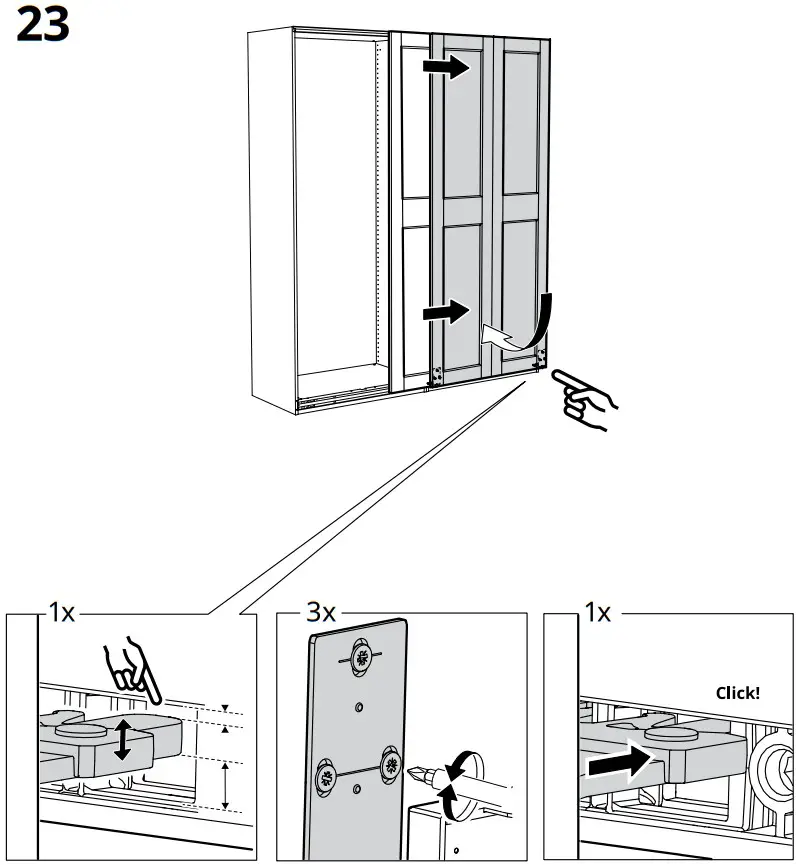 IKEA 200x201 Pair of Sliding Doors - fig 22