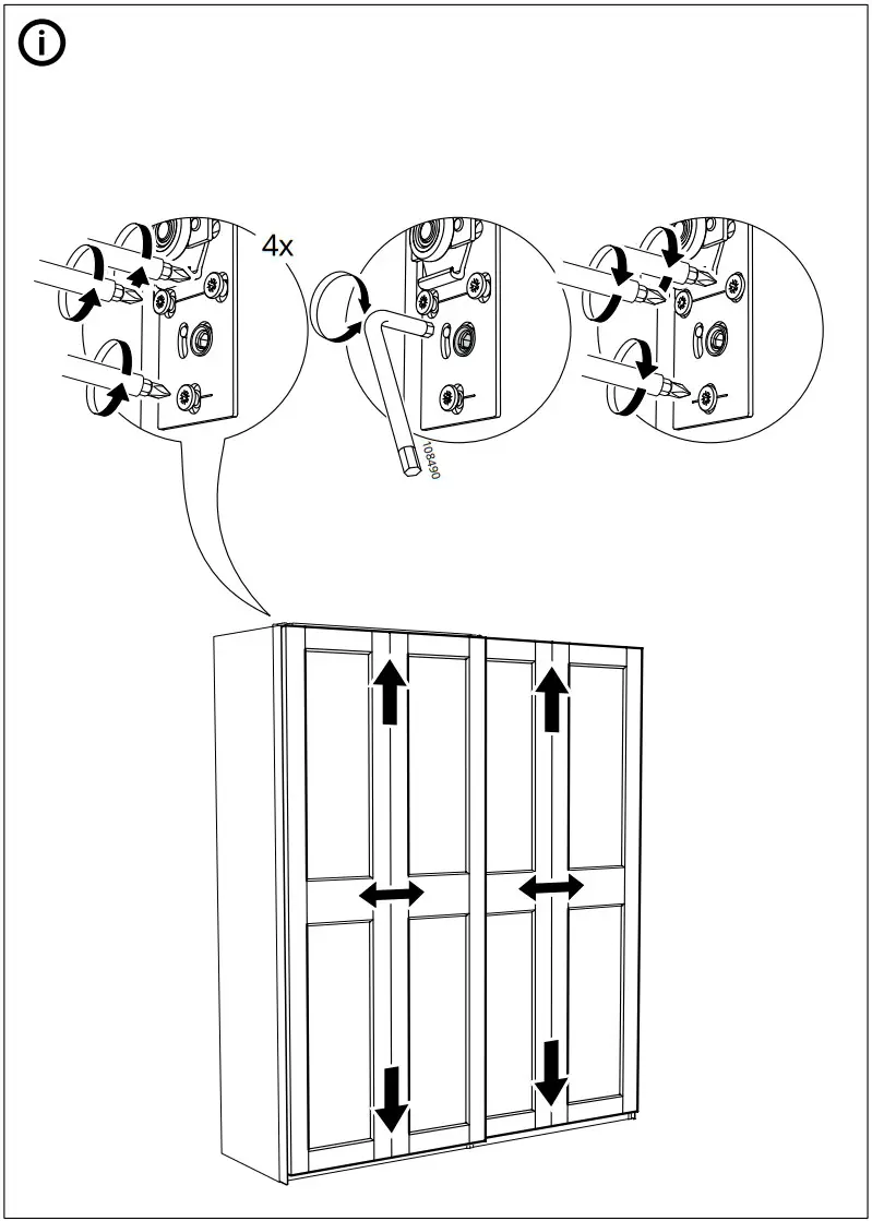 IKEA 200x201 Pair of Sliding Doors - fig 24