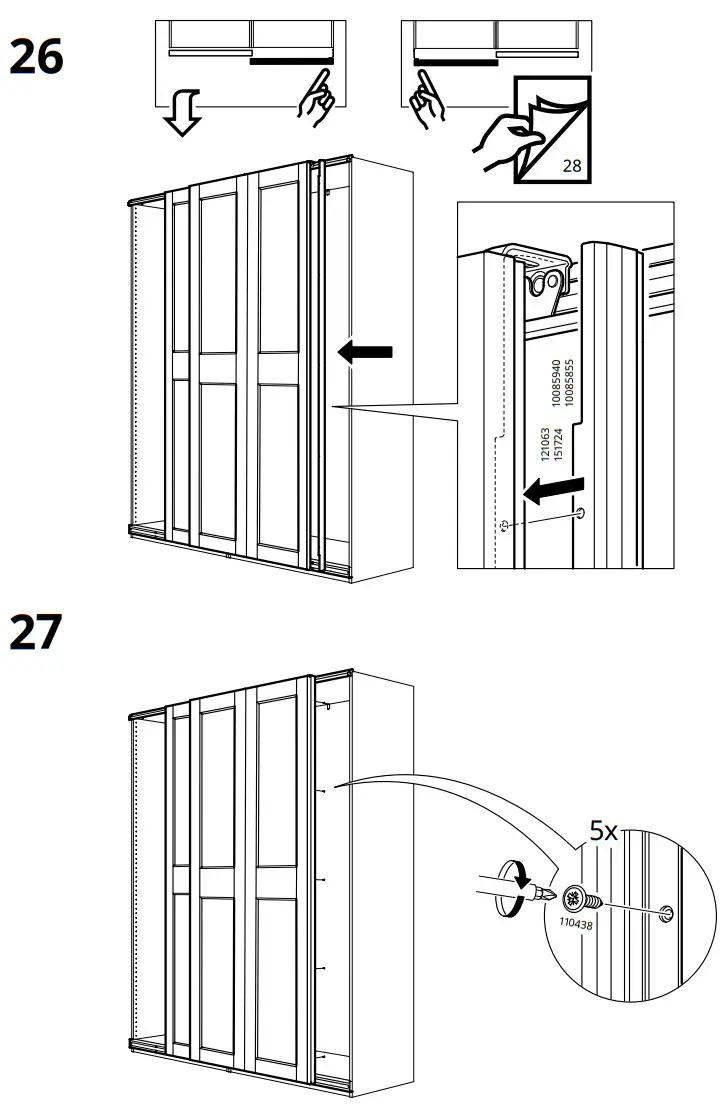 IKEA 200x201 Pair of Sliding Doors - fig 26