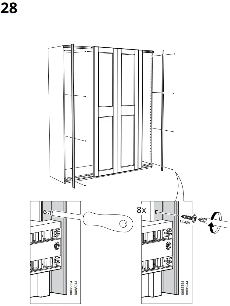 IKEA 200x201 Pair of Sliding Doors - fig 28