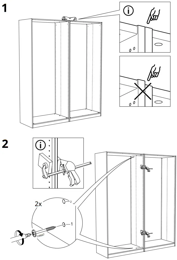 IKEA 200x201 Pair of Sliding Doors - fig 4