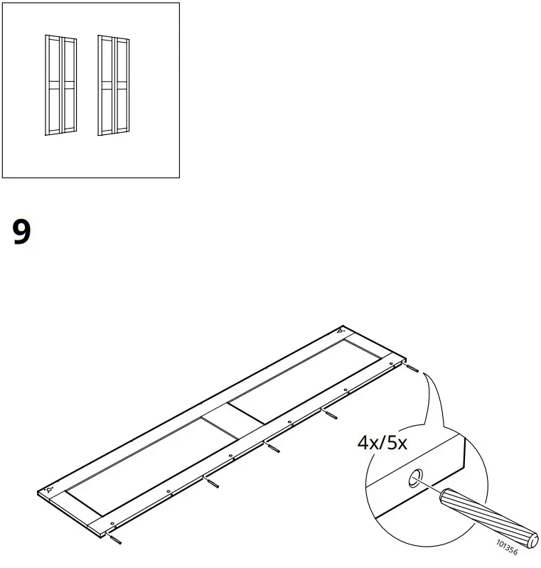 IKEA 200x201 Pair of Sliding Doors - fig 9