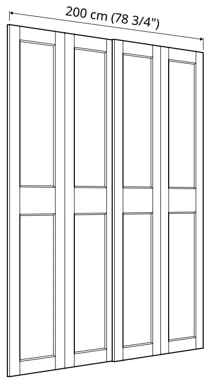 IKEA 200x201 Pair of Sliding Doors