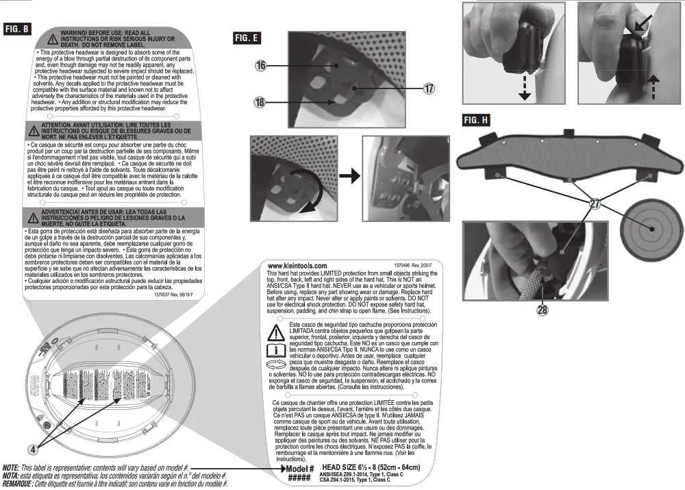 KLEIN TOOLS 60626 KARBN Full Brim Hard Hat - overview 2