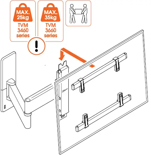 Vogel s- TVM- 3460- Series- Full- Motion- TV -Wall -Mount - 14