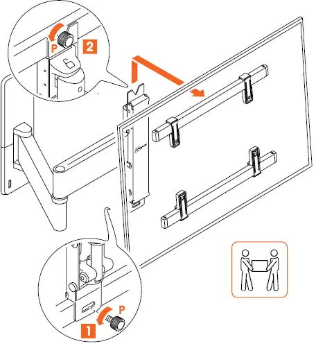 Vogel s- TVM- 3460- Series- Full- Motion- TV -Wall -Mount - 19