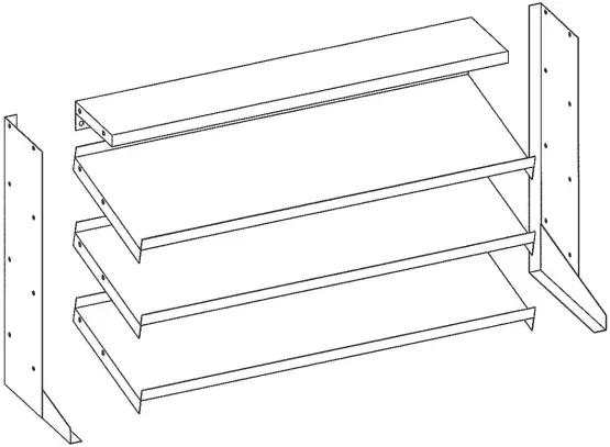 QUANTUM QPRHA-000 Storage Shelving Unit