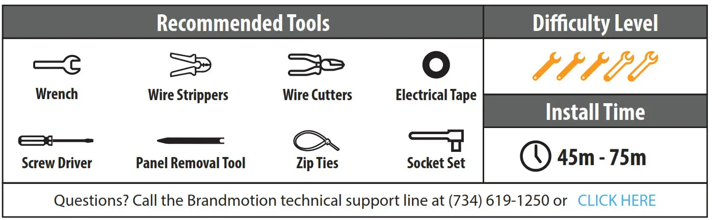 BRANDMOTION FVMR 1180 FullVUE Rear Camera Mirror for Ford Super Duty 1999 to 2016 - fig