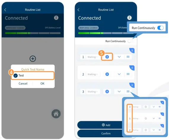 WHALETEQ DFS200 APP AED Testing APP - Set a Quick Test 03