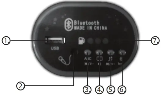 TOYZ TANK Battery Operated Ride On Car - PLAYER FUNCTIONS 2