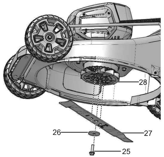 greenworks pro LMB413 Lawn Mower - BLADE