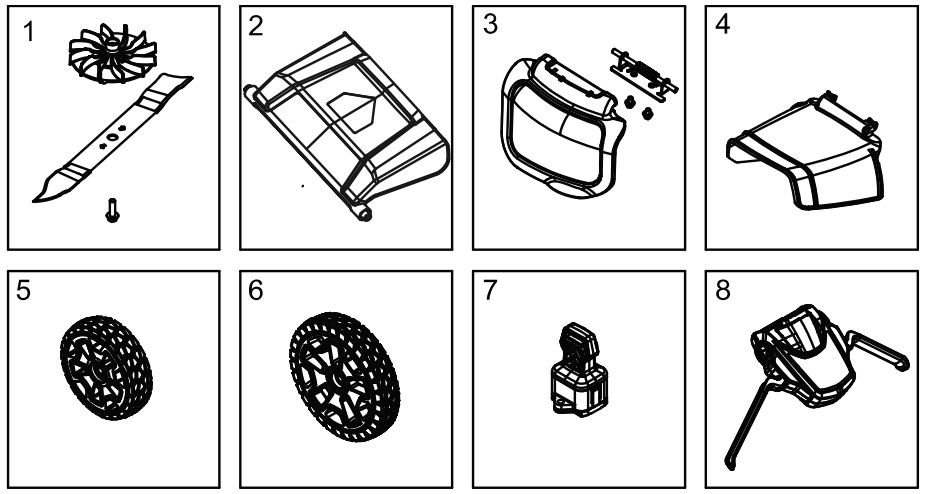 greenworks pro LMB413 Lawn Mower - EXPLODED VIEW