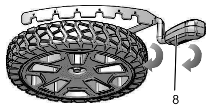 greenworks pro LMB413 Lawn Mower - HEIGHT