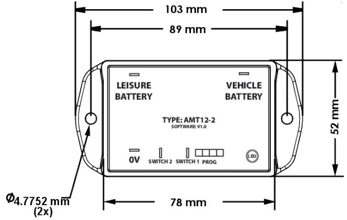Ablemail Electronics AMT12-2 Trickle Charger Charges Vehicle Battery 01