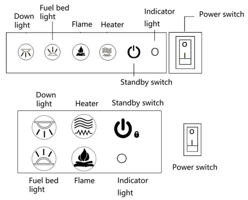 400 Iconic Electric Fire - Manual Operation