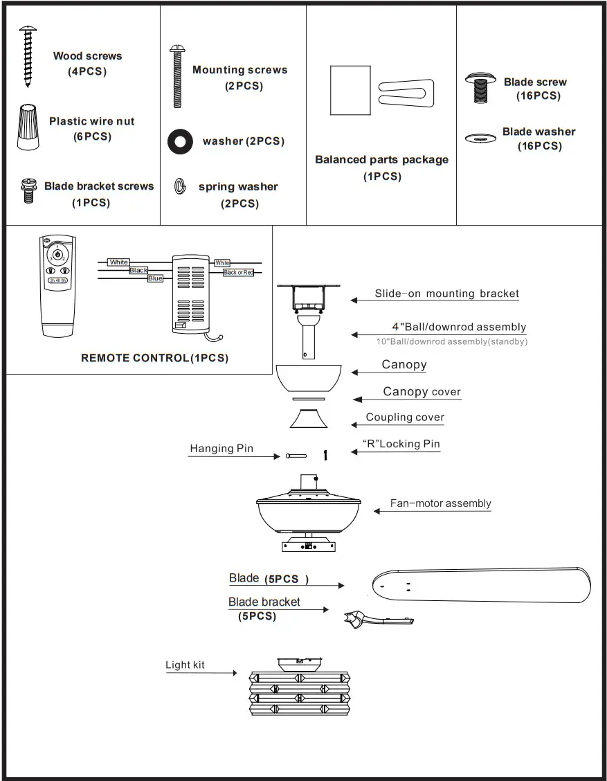Parrot Uncle F6333110V Ceiling Fan - CIRCUIT BREAKER