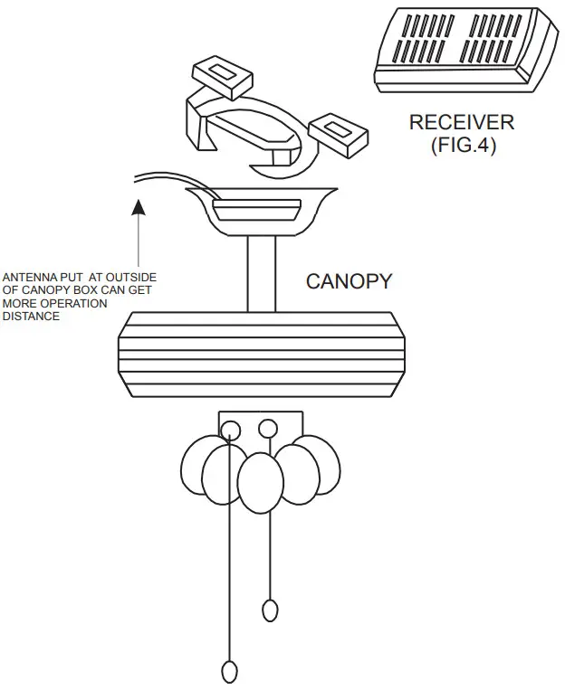 Parrot Uncle F6333110V Ceiling Fan - POWER SOURCE 2