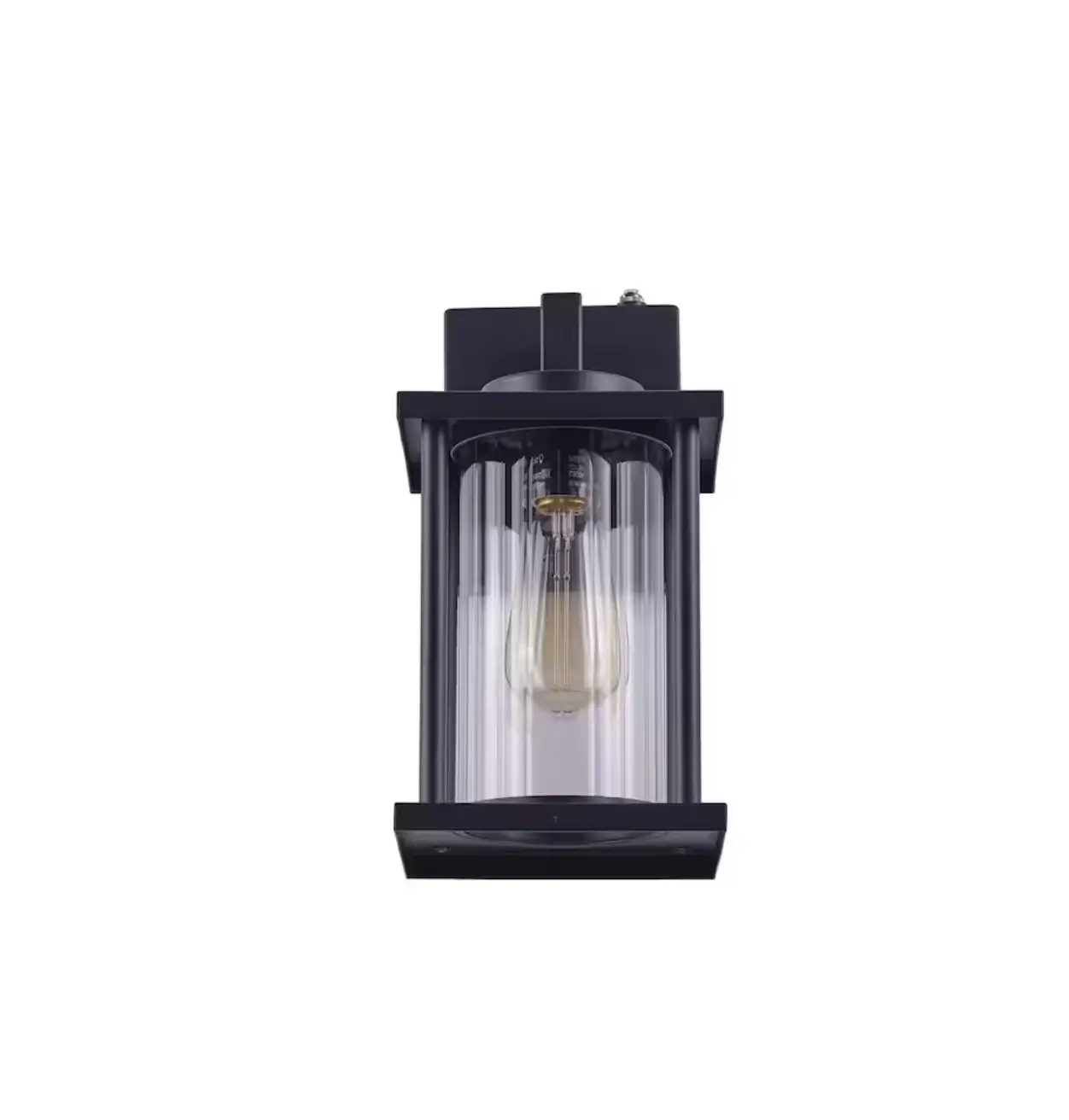 Cesicia W00021 Textured Black 1-light Dusk To Dawn Hardwired Outdoor Wall Lantern Sconce Instruction Manual