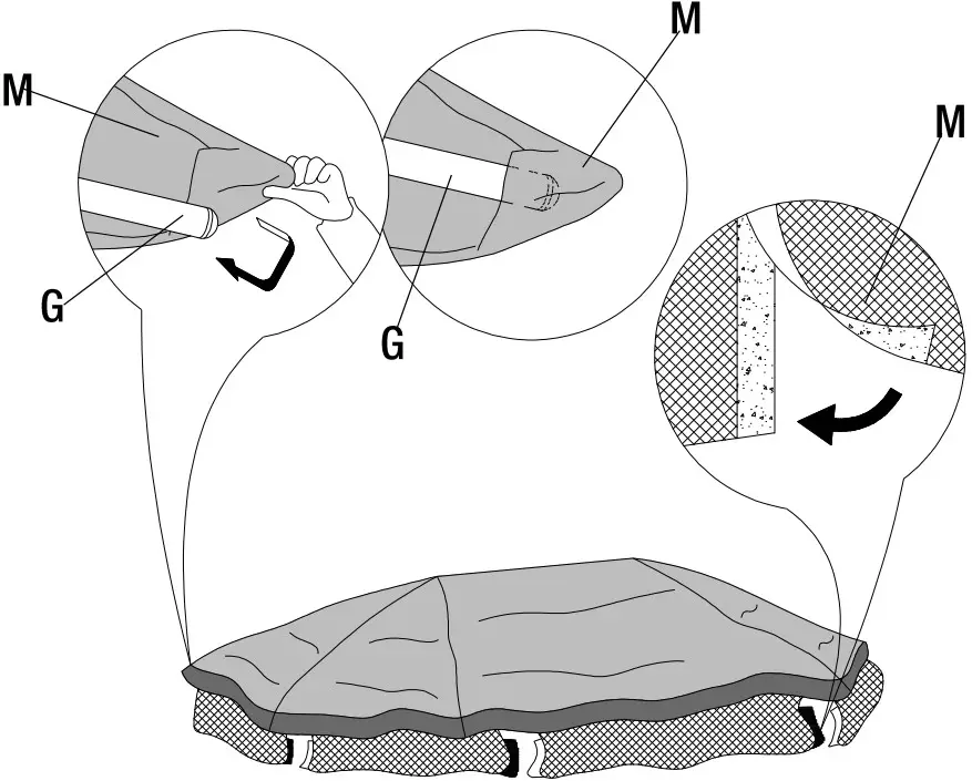 HAMPTON BAY A111016800 Seagrove Replacement Canopy for Octagonal Gazebo - Small Canopy 2