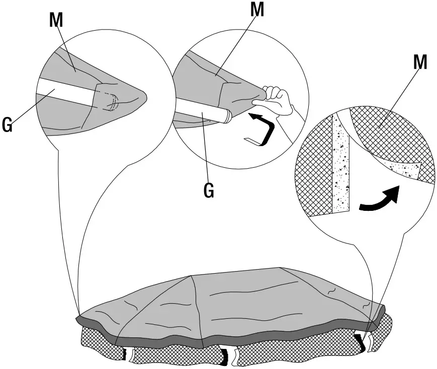 HAMPTON BAY A111016800 Seagrove Replacement Canopy for Octagonal Gazebo - Small Canopy