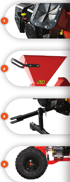 DK2 POWER OPC513 3-Inch Disk Chipper Shredder - icon