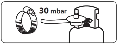 HERON 8898300 Pressure Regulator - clamping