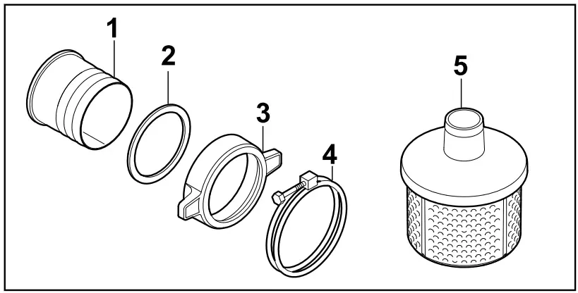 STIHL WP 900 Diesel Water Pump - the Hoses