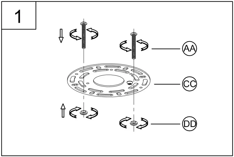 PROGRESS LIGHTING P500242-012 1 Light Satin Brass Clear Glass Transitional Pendant - assembly 2