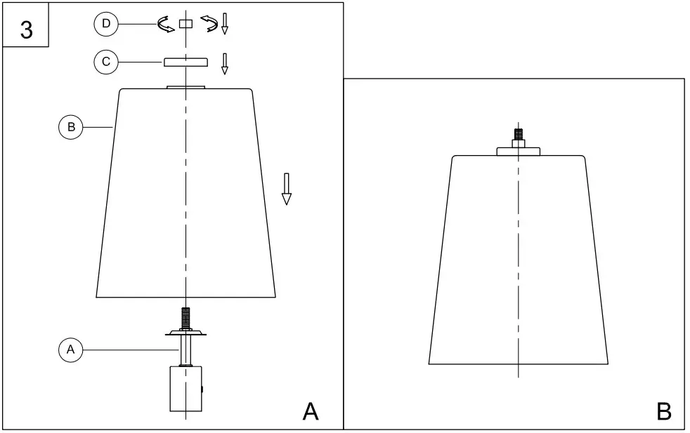 PROGRESS LIGHTING P500242-012 1 Light Satin Brass Clear Glass Transitional Pendant - assembly 4