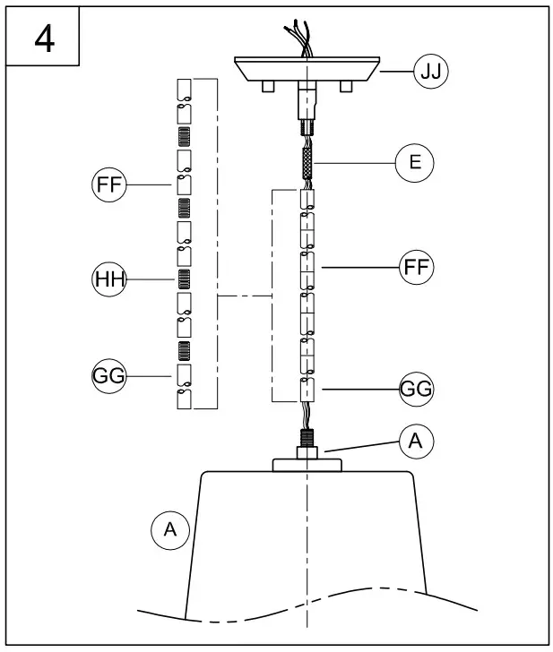 PROGRESS LIGHTING P500242-012 1 Light Satin Brass Clear Glass Transitional Pendant - assembly 5