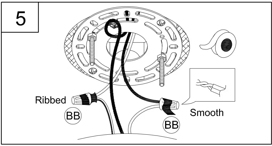 PROGRESS LIGHTING P500242-012 1 Light Satin Brass Clear Glass Transitional Pendant - assembly 6