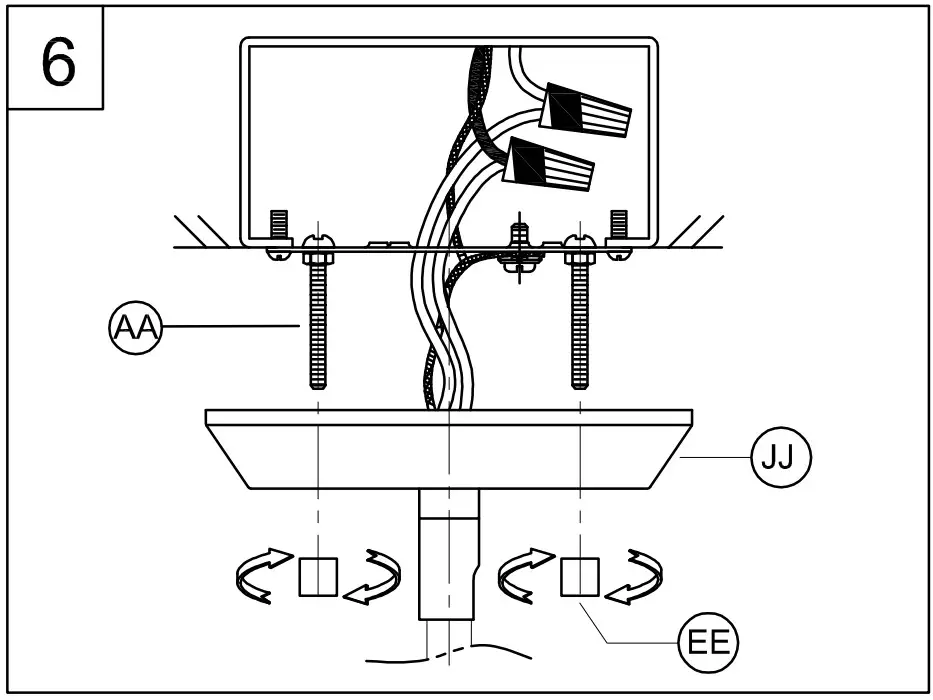 PROGRESS LIGHTING P500242-012 1 Light Satin Brass Clear Glass Transitional Pendant - assembly 7