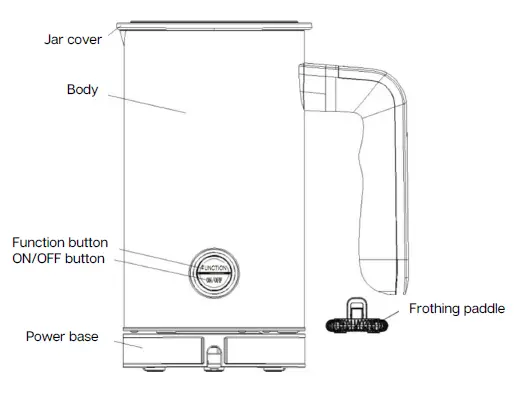 COOK-IT-Luxury-Electric-Milk-Frother-Stainless-Steel-4-in-1-fig-1
