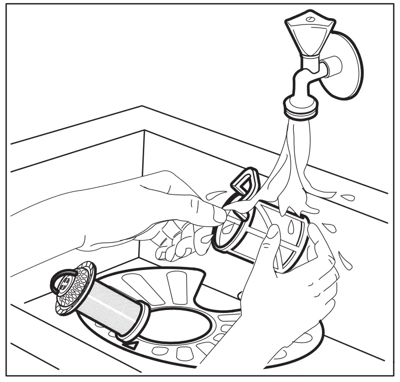 Cleaning the filters