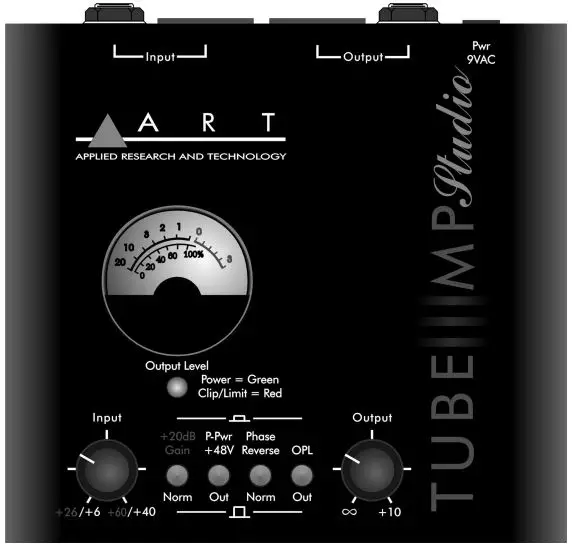 ART-TUBE-MP-Studio-Microphone-Preamp-with-VU-Metering-and-OPL