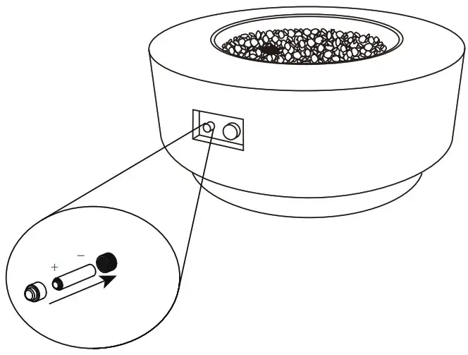 ELEMENTI OFG414NG Colosseo Fire Table - Fig1