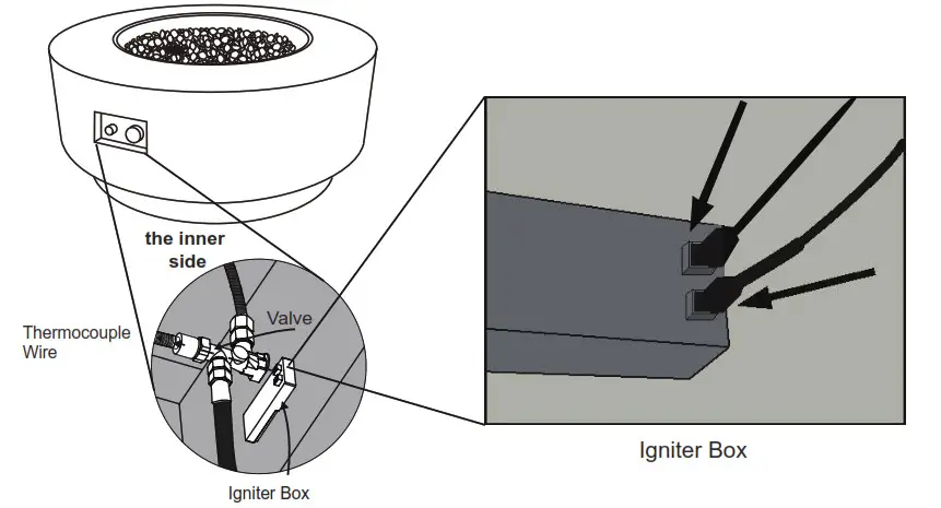 ELEMENTI OFG414NG Colosseo Fire Table - Fig11